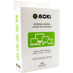 MOKI SCREEN WIPES BOX OF 100