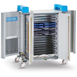 LAPCABBY TABCABBY 32 DEVICE HORIZONTAL TABLET CHARGING TROLLEY WHITE