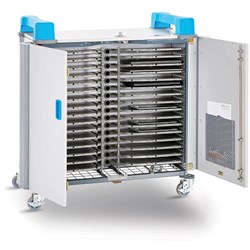 LAPCABBY UNICABBY 32 DEVICE HORIZONTAL LAPTOP CHARGING TROLLEY WHITE