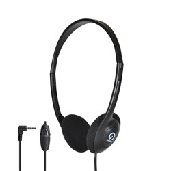 SHINTARO 106M STEREO HEADSET WITH INLINE MICROPHONE BLACK