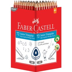 FABER-CASTELL JUNIOR TRIANGULAR HB PENCILS PACK OF 72