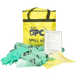 SPC VEHICLE SPILL KIT BAG CHEMICAL 20 LITRES GREEN