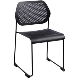 RAPIDLINE FRAME STACKABLE CHAIR BLACK SLED BASE BLACK