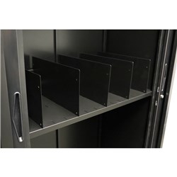 RAPIDLINE GO STEEL TAMBOUR ACCESSORY SHELF DIVIDER PACK OF 5 BLACK