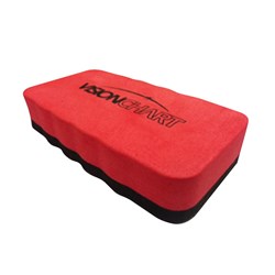 VISIONCHART MAGNETIC WHITEBOARD ERASER SOFT FOAM RED