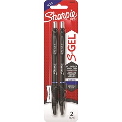 SHARPIE GEL PEN RETRACTABLE 0.7MM BLUE PACK OF 2