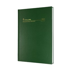COLLINS FINANCIAL YEAR DIARY A6 WEEK TO VIEW GREEN
