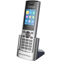 GRANDSTREAM DP730 HIGH-TIER DECT CORDLESS IP PHONE SILVER AND GREY