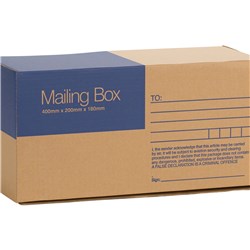 CUMBERLAND MAILING BOX 400MM X 200MM X 180MM BROWN