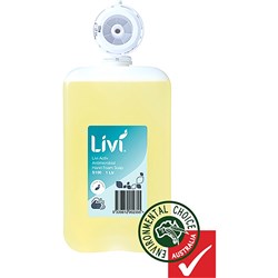 LIVI ACTIV ANTIMICROBIAL FOAM HAND SOAP FRAGRANCE FREE 1 LITRE
