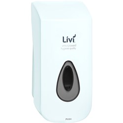 LIVI ACTIV SOAP AND SANITISER DISPENSER SYSTEM 1 LITRE WHITE