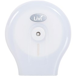 LIVI TOILET ROLL DISPENSER SINGLE WHITE