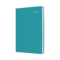 COLLINS BELMONT COLOURS DIARY A5 DAY TO PAGE TEAL
