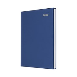 COLLINS BELMONT DESK DIARY A5 DAY TO PAGE NAVY