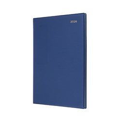 COLLINS BELMONT DESK DIARY A4 2 DAYS TO PAGE NAVY