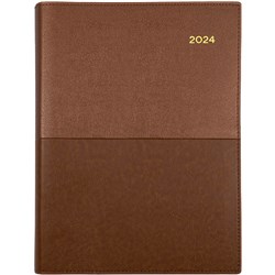 COLLINS VANESSA DIARY A4 WEEK TO VIEW BROWN