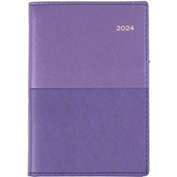 COLLINS VANESSA POCKET DIARY B7R WEEK TO VIEW PURPLE