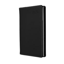 DEBDEN ASSOCIATE II DIARY B6/7 SLIMLINE WEEK TO VIEW PORTRAIT BLACK