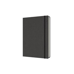 DEBDEN DESIGNER DIARY A5 DAY TO PAGE TEXTURED CHARCOAL