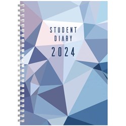 COLLINS COLPLAN STUDENT DIARY A5 WEEK TO VIEW SPIRAL BOUND GEO TRIANGLE