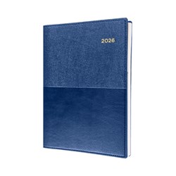 COLLINS VANESSA DIARY A4 DAY TO PAGE BLUE