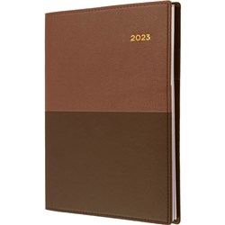 COLLINS VANESSA DIARY A5 DAY TO PAGE BROWN