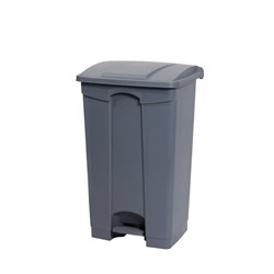 COMPASS PLASTIC PEDAL BIN 68 LITRES GREY