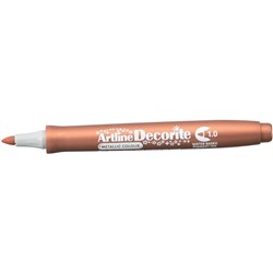 ARTLINE DECORITE METALLIC MARKERS BULLET 1.0MM BRONZE BOX OF 12