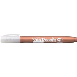 ARTLINE DECORITE METALLIC MARKER CHISEL 3.0MM BRONZE BOX OF 12