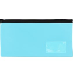 CELCO PENCIL CASE SINGLE ZIP MEDIUM 350 X 180MM MARINE BLUE