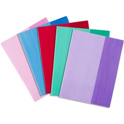 CONTACT BOOK SLEEVES A4 ASSORTED TINTED COLOURS PACK OF 25