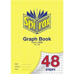 SPIRAX 130 GRAPH BOOK A4 48 PAGE 10MM GRID