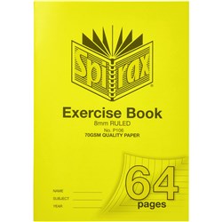 SPIRAX P106 EXERCISE BOOK POLY COVER A4 64 PAGE 8MM RULED