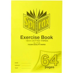 SPIRAX P116 EXERCISE BOOK POLY COVER A4 64 PAGE 18MM DOTTED THIRDS