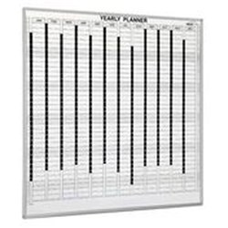 VISIONCHART PERPETUAL PLANNER WHITEBOARD MAGNETIC 2400X1200MM WHITE