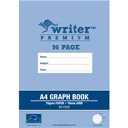 WRITER PREMIUM GRAPH BOOK A4 10MM 96 PAGES HAT