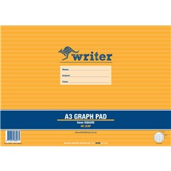 WRITER GRAPH PAD A3 5MM 40 SHEETS