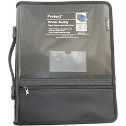 PROTEXT ZIPPER INSERT BINDER A4 2D 25MM SMOKE