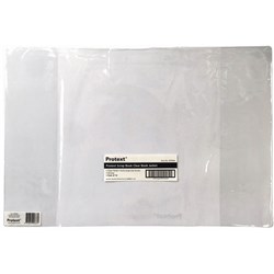 PROTEXT BOOK JACKET SCRAP BOOK CLEAR 342 X 247.5MM PACK OF 10