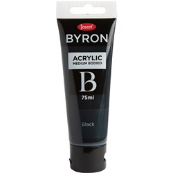 JASART BYRON ACRYLIC PAINT 75ML BLACK