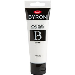 JASART BYRON ACRYLIC PAINT 75ML WHITE