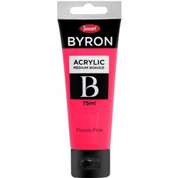 JASART BYRON ACRYLIC PAINT 75ML FLUORO PINK