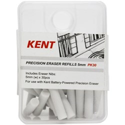 KENT PRECISION ERASER REFILLS 5.0MM PACK OF 30