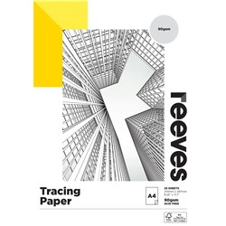 REEVES TRACING PAPER PAD A4 90GSM 25 SHEETS