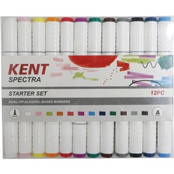 KENT SPECTRA MARKER GRAPHIC DESIGN STARTER SET OF 12