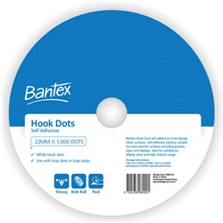 BANTEX HOOK DOTS 22MM PACK OF 1000