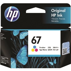 HP 67 Tri Colour Ink Cartridge 3YM55AA