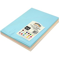 RAINBOW SPECTRUM BOARD A4 220 GSM PASTEL ASSORTED 100 SHEETS