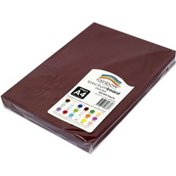 RAINBOW SPECTRUM BOARD A4 220 GSM DARK RED 100 SHEETS