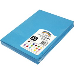 RAINBOW SPECTRUM BOARD A4 220 GSM TURQUOISE 100 SHEETS